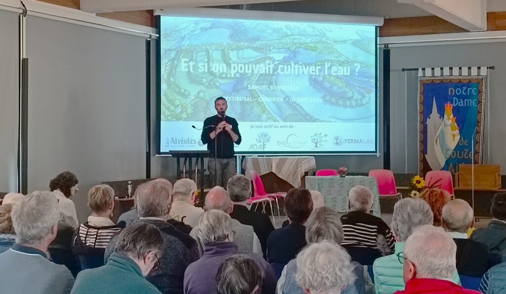 Conférence de Samuel Bonvoisin Et si on pouvait cultiver l'eau ? au festirural CMR Bretagne